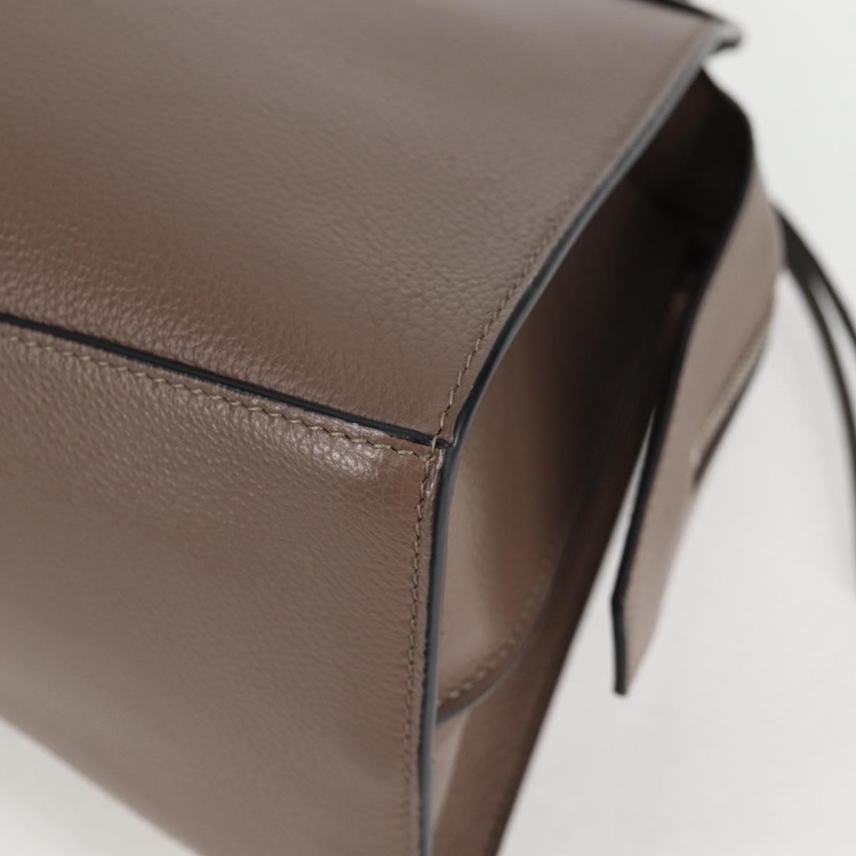 BALENCIAGA Neo Classic City S Bag Leather 2way Brown Silver 638521 Auth PP590M