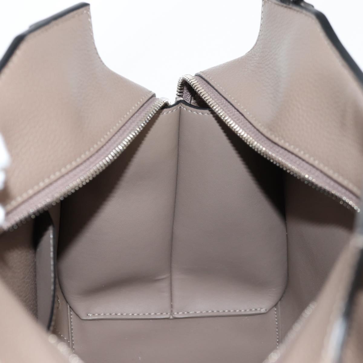 BALENCIAGA Neo Classic City S Bag Leather 2way Brown Silver 638521 Auth PP590M