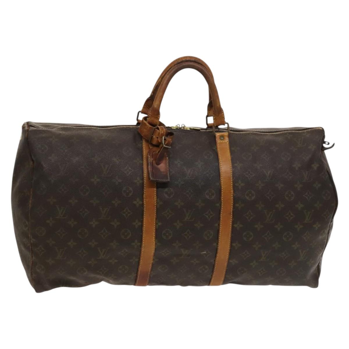 LOUIS VUITTON Monogram Keepall 60 Boston Bag Vintage M41422 LV Auth PP681