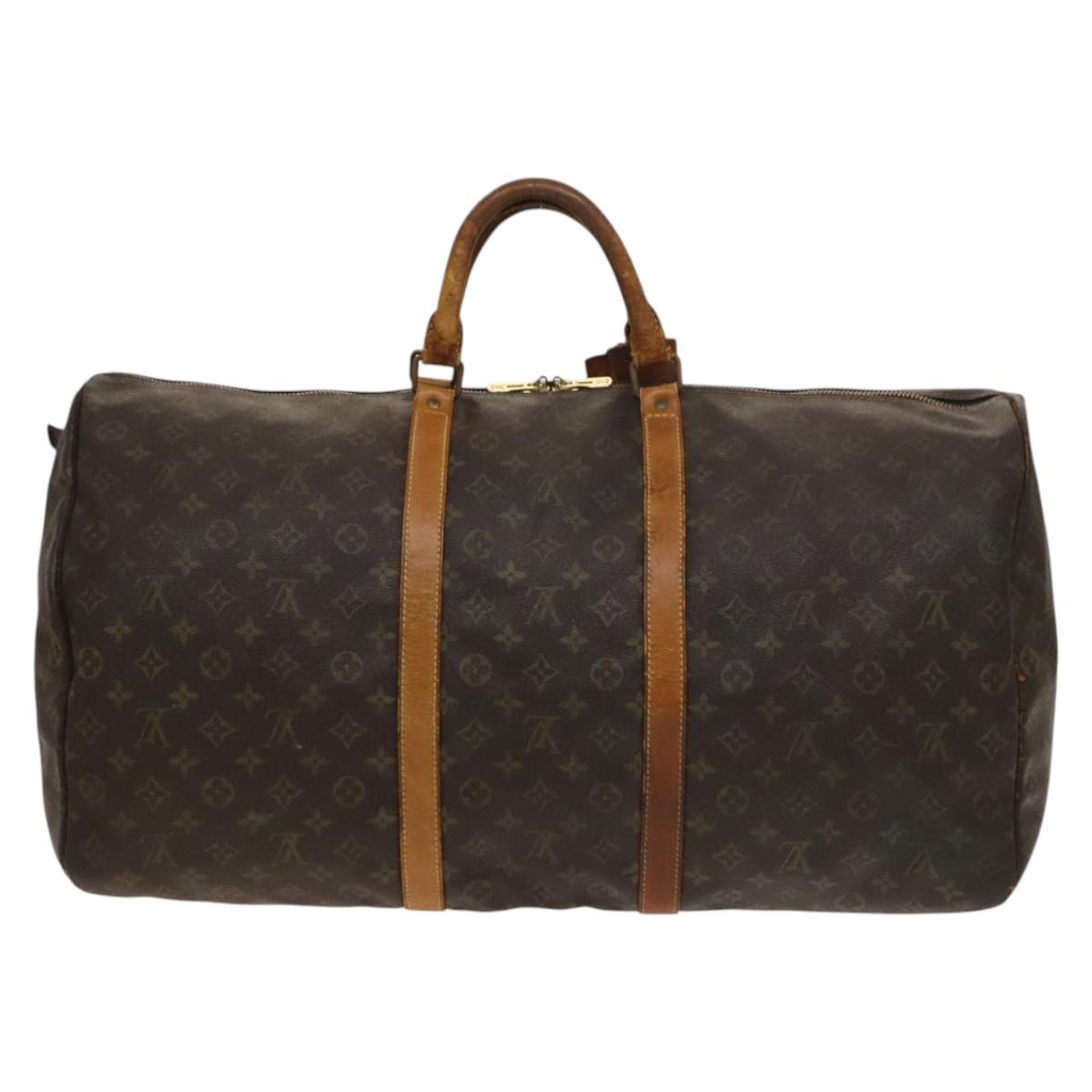 LOUIS VUITTON Monogram Keepall 60 Boston Bag Vintage M41422 LV Auth PP681