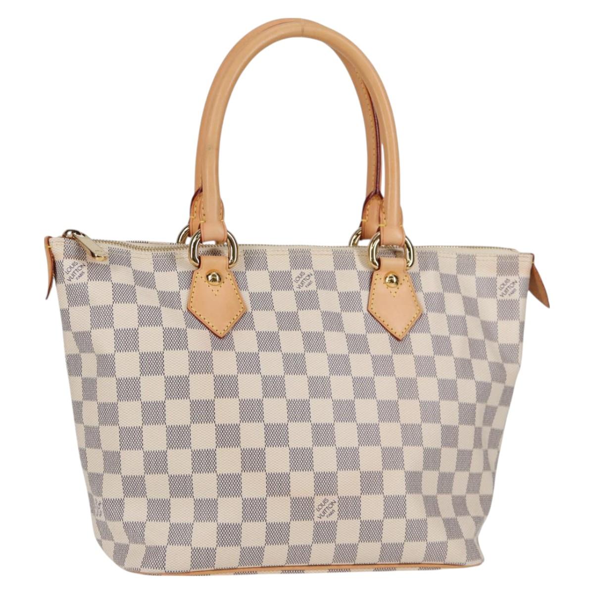 LOUIS VUITTON Damier Azur Saleya PM Tote Bag N51186 LV Auth PP684V