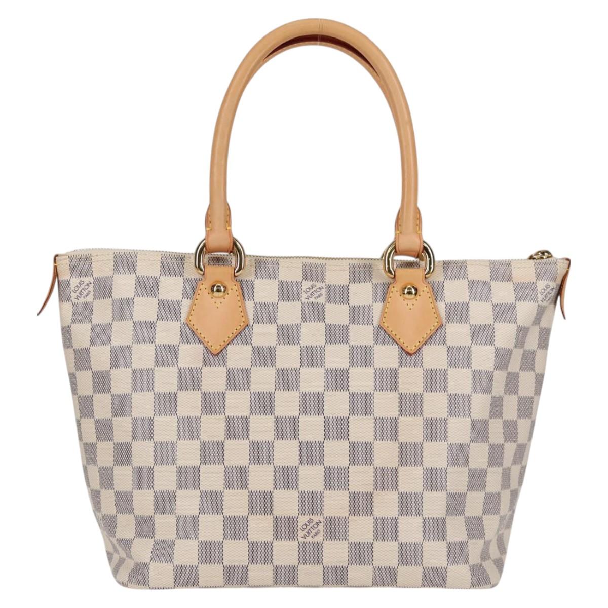 LOUIS VUITTON Damier Azur Saleya PM Tote Bag N51186 LV Auth PP684V