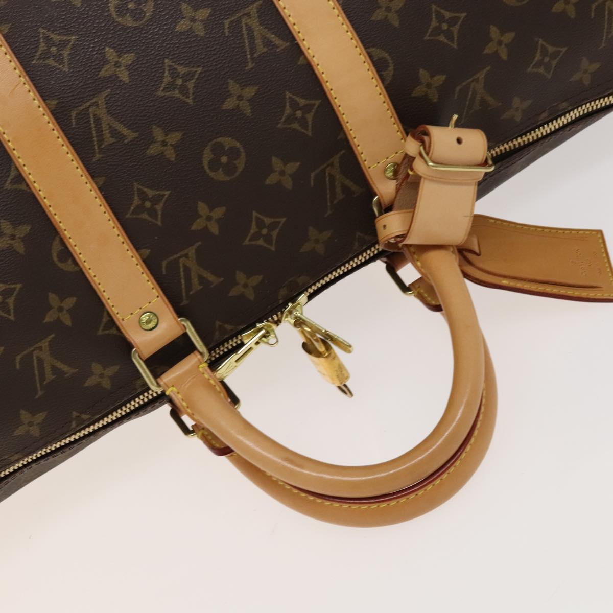 LOUIS VUITTON Monogram Keepall 50 Boston Bag M41426 LV Auth PP687