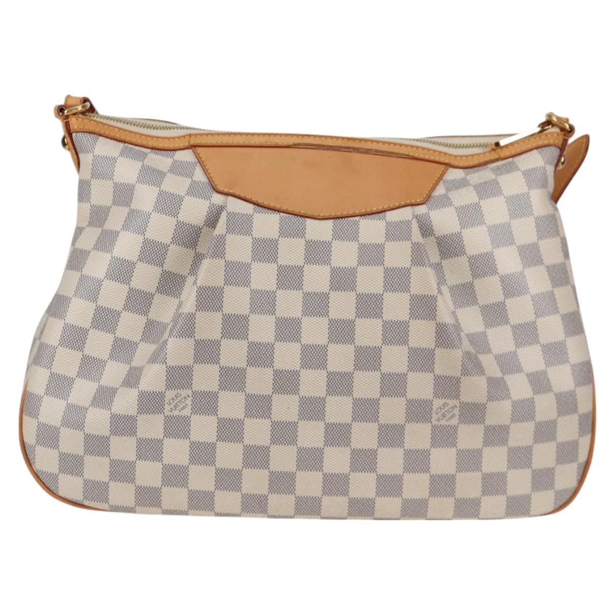 LOUIS VUITTON Damier Azur Siracusa MM Shoulder Bag N41112 LV Auth PP706V