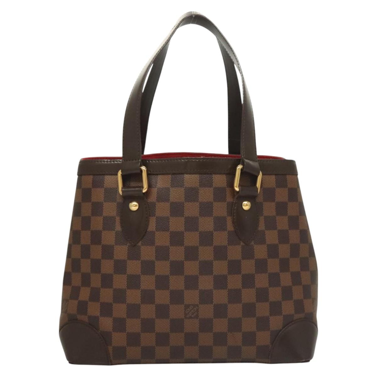 LOUIS VUITTON Damier Ebene Hampstead PM Tote Bag N51205 LV Auth PP715