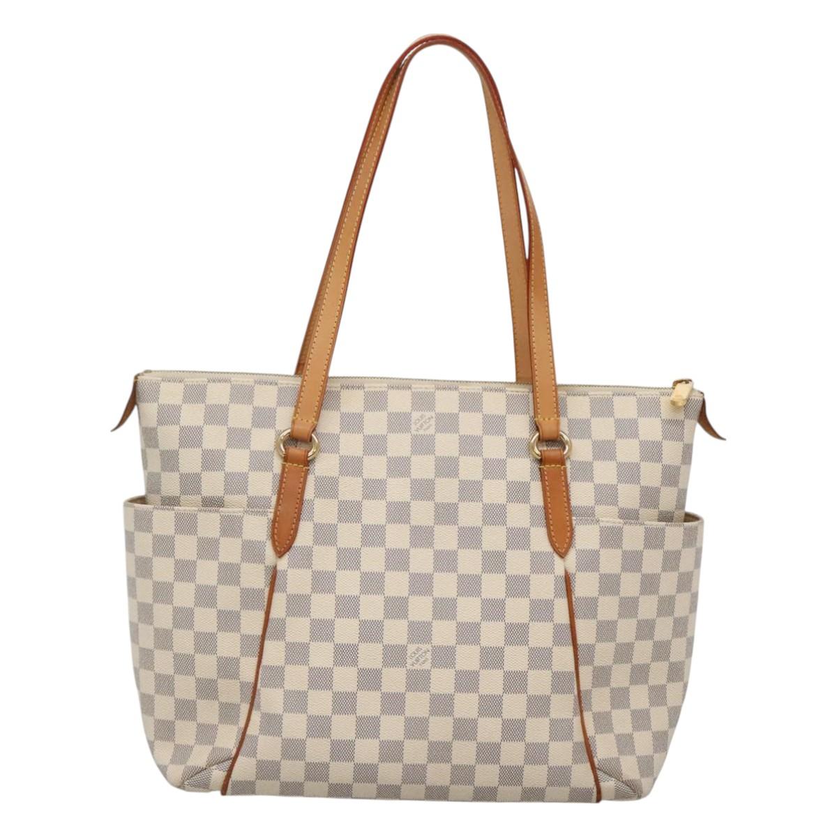 LOUIS VUITTON Damier Azur Totally MM Tote Bag N51262 LV Auth PP717