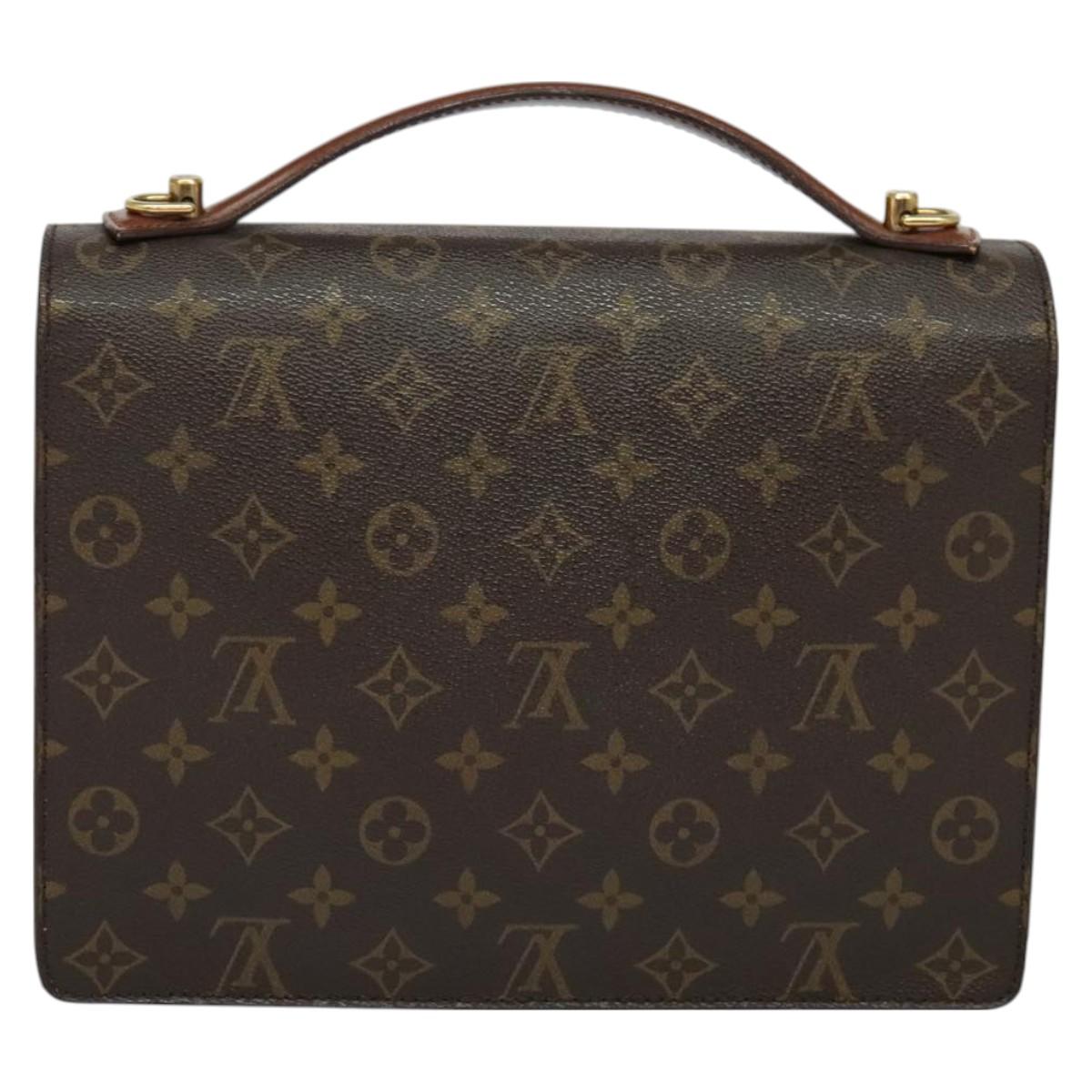 LOUIS VUITTON Monogram Monceau 28 Hand Bag M51185 LV Auth PP724