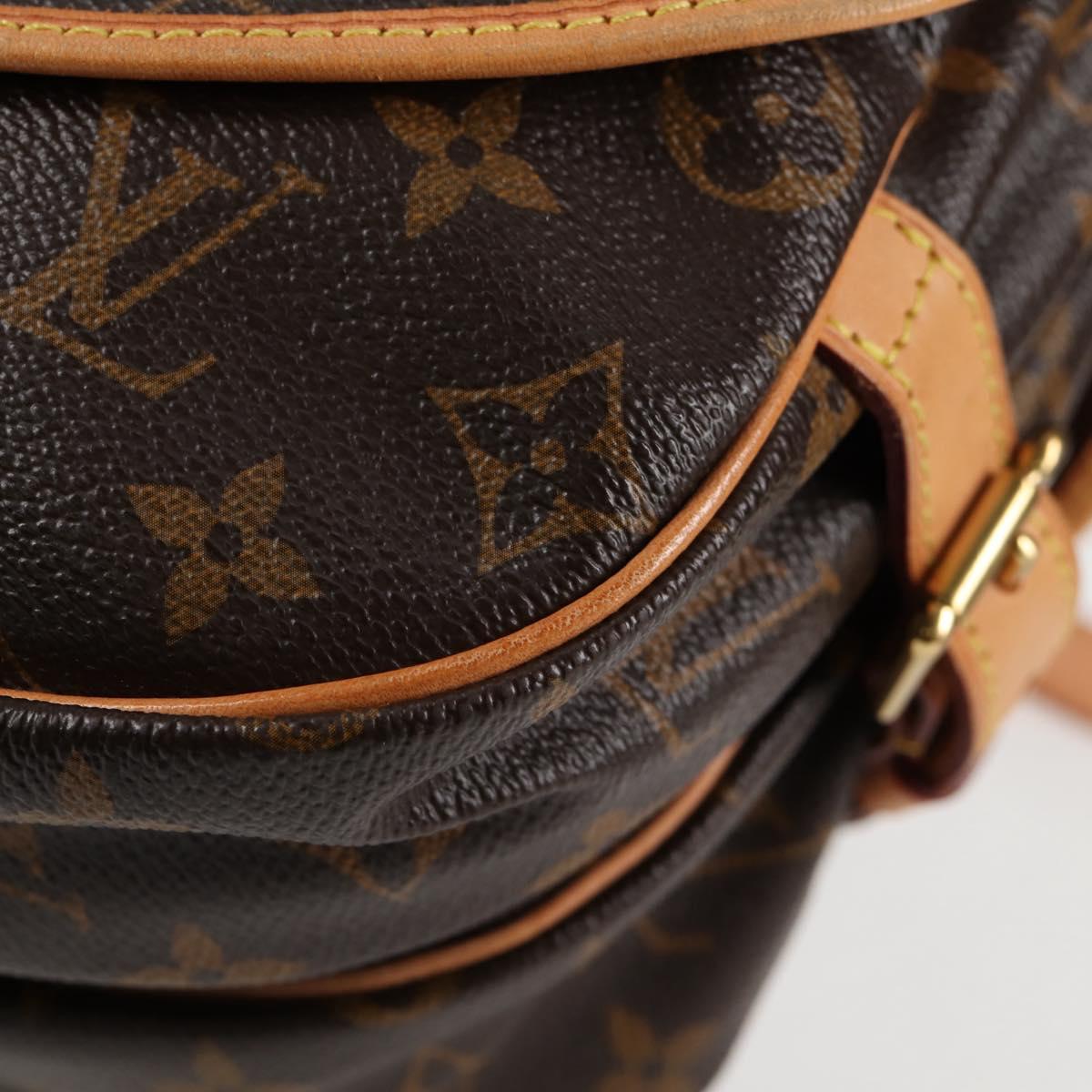 LOUIS VUITTON Monogram Saumur 35 Shoulder Bag M42254 LV Auth PP736V