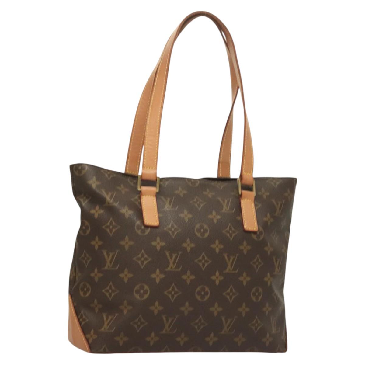 LOUIS VUITTON Monogram Cabas Piano Tote Bag M51148 LV Auth PP749