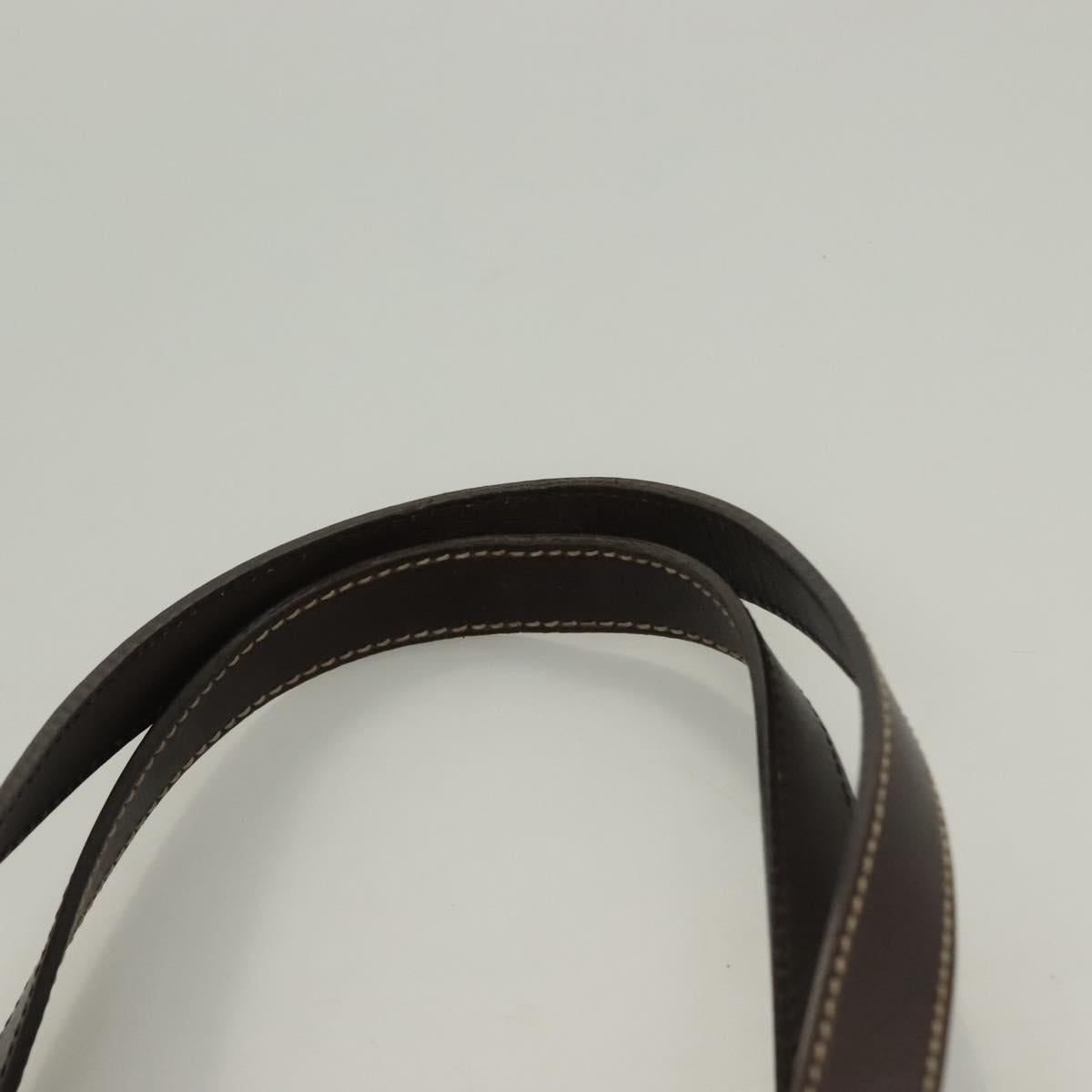 GUCCI GG Supreme Tote Bag PVC Brown Silver 211137 Auth PP779