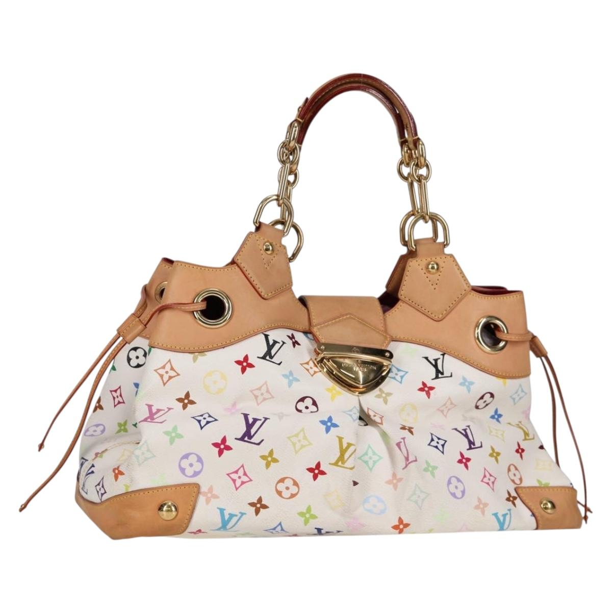 LOUIS VUITTON Monogram Multicolor Ursula Tote Bag White M40123 LV Auth PP786V