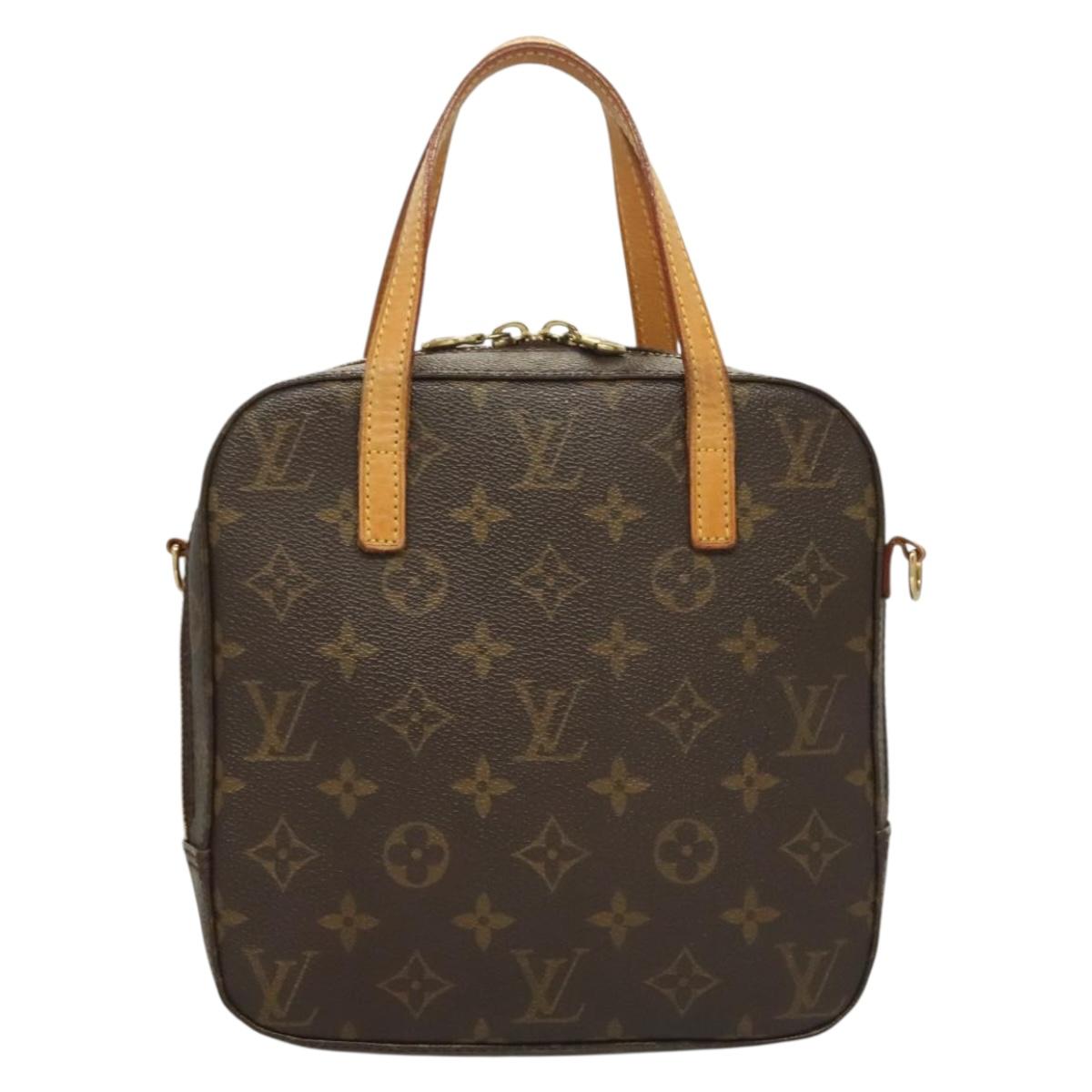 LOUIS VUITTON Monogram Spontini Hand Bag 2way M47500 LV Auth PP825