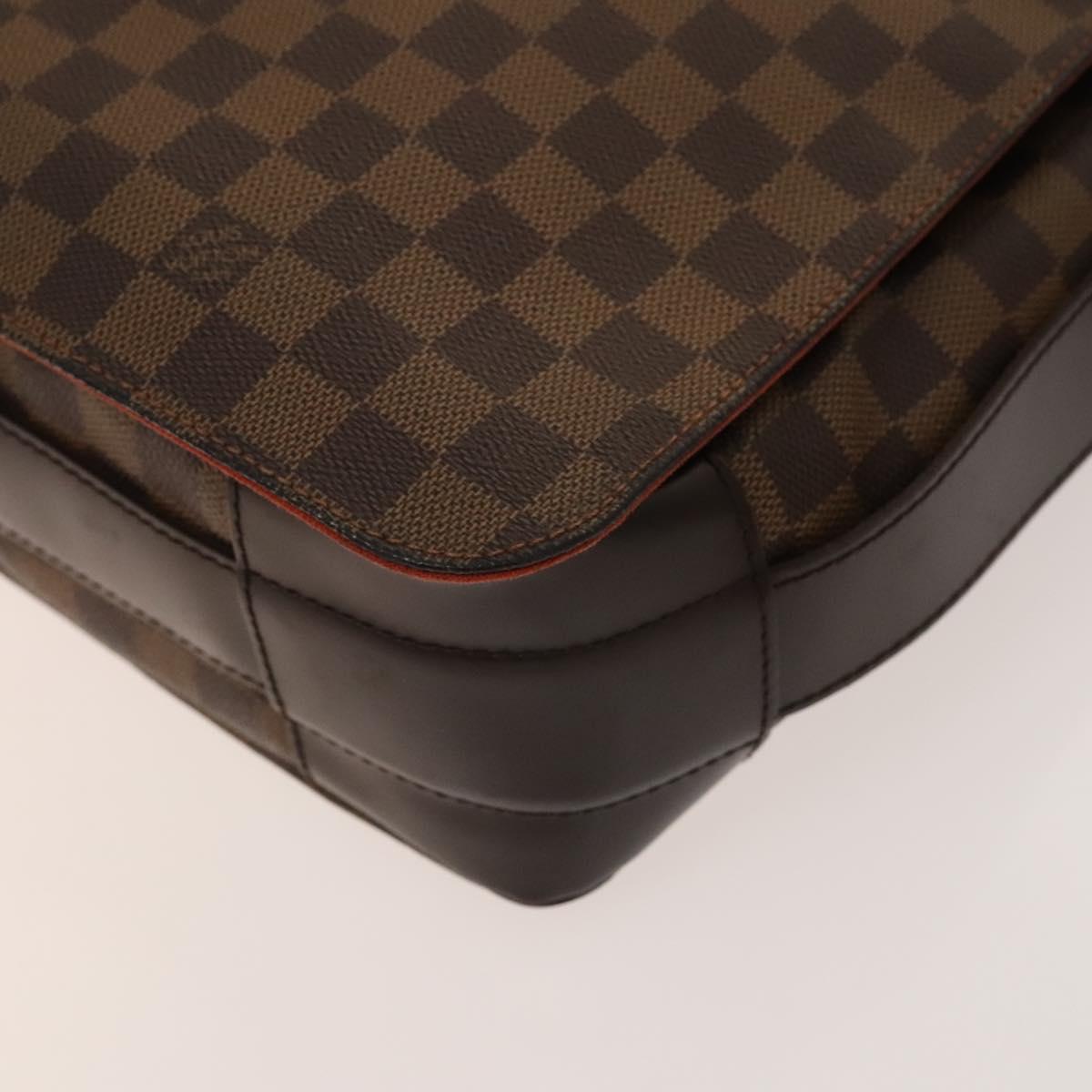 LOUIS VUITTON Damier Ebene Bastille Shoulder Bag N45258 LV Auth PP829