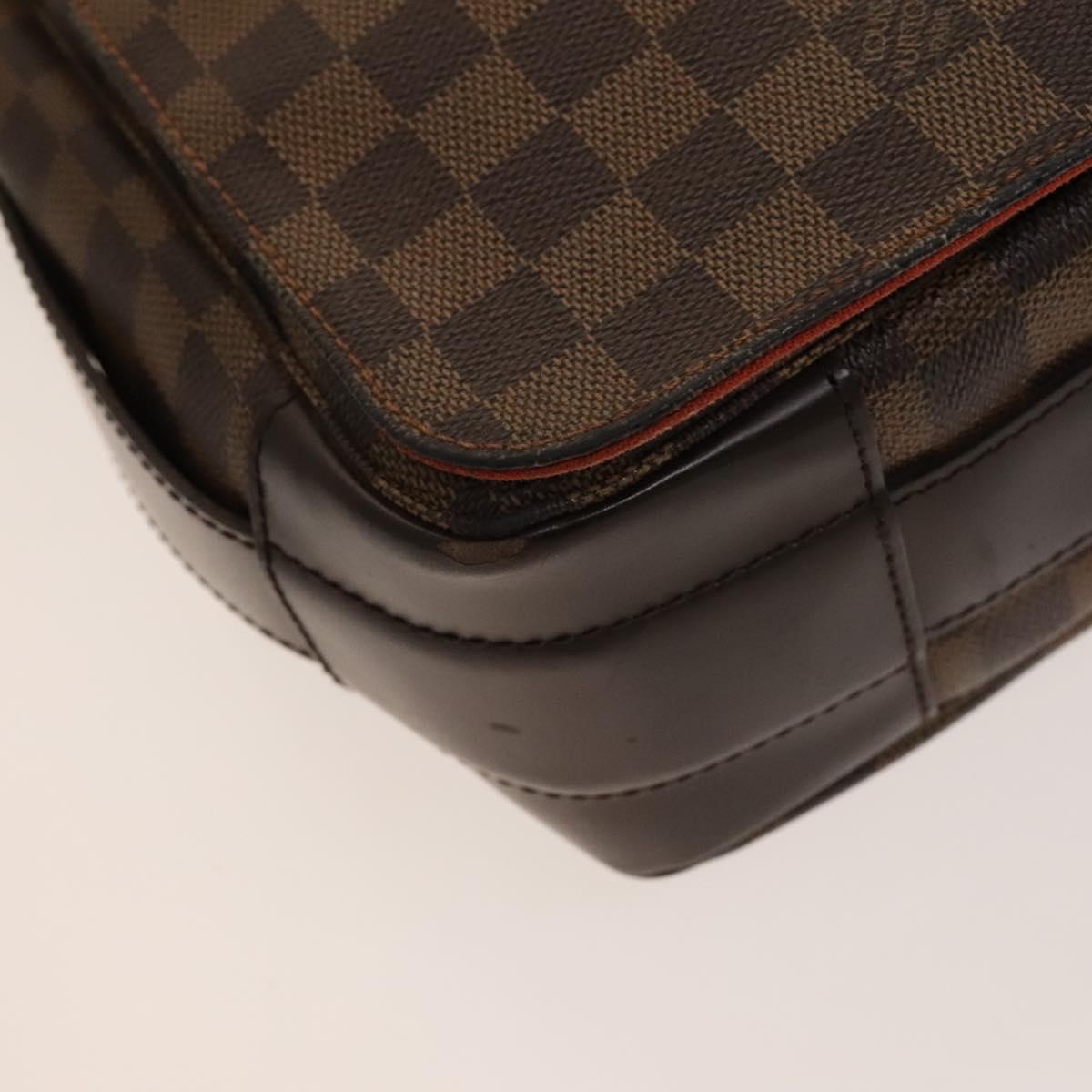 LOUIS VUITTON Damier Ebene Bastille Shoulder Bag N45258 LV Auth PP829