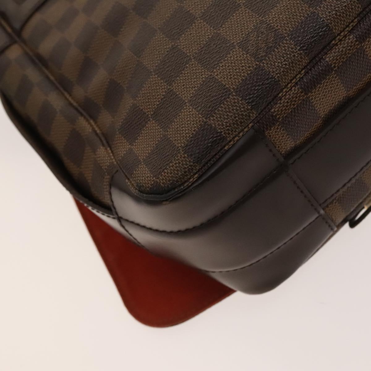 LOUIS VUITTON Damier Ebene Bastille Shoulder Bag N45258 LV Auth PP829