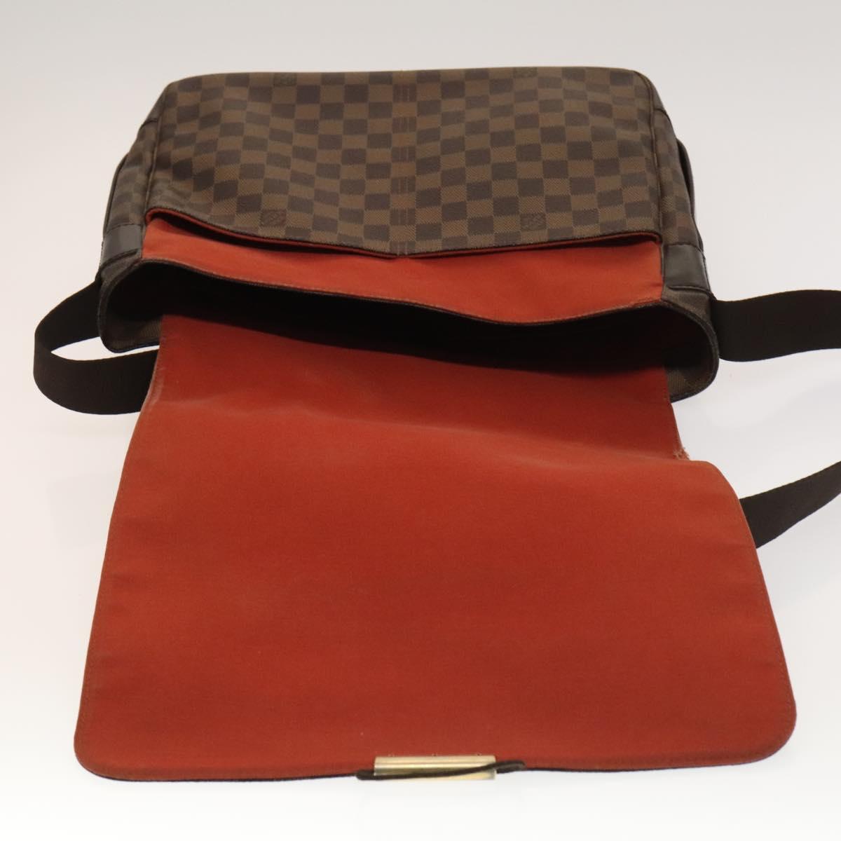 LOUIS VUITTON Damier Ebene Bastille Shoulder Bag N45258 LV Auth PP829