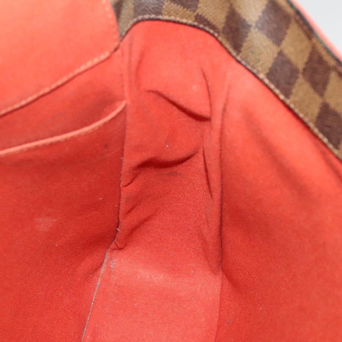 LOUIS VUITTON Damier Ebene Bastille Shoulder Bag N45258 LV Auth PP829