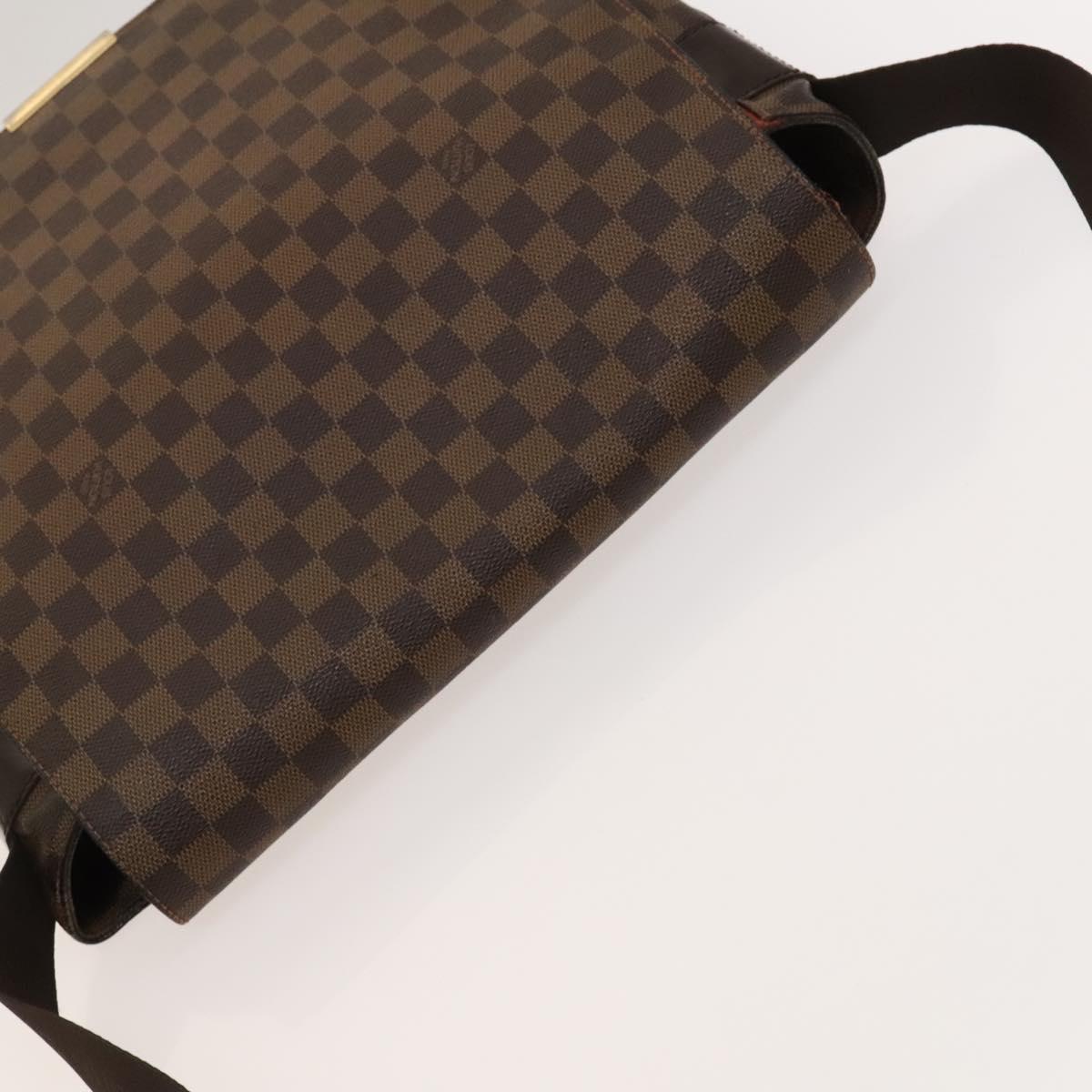 LOUIS VUITTON Damier Ebene Bastille Shoulder Bag N45258 LV Auth PP829