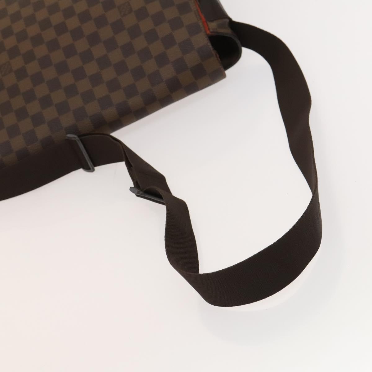 LOUIS VUITTON Damier Ebene Bastille Shoulder Bag N45258 LV Auth PP829