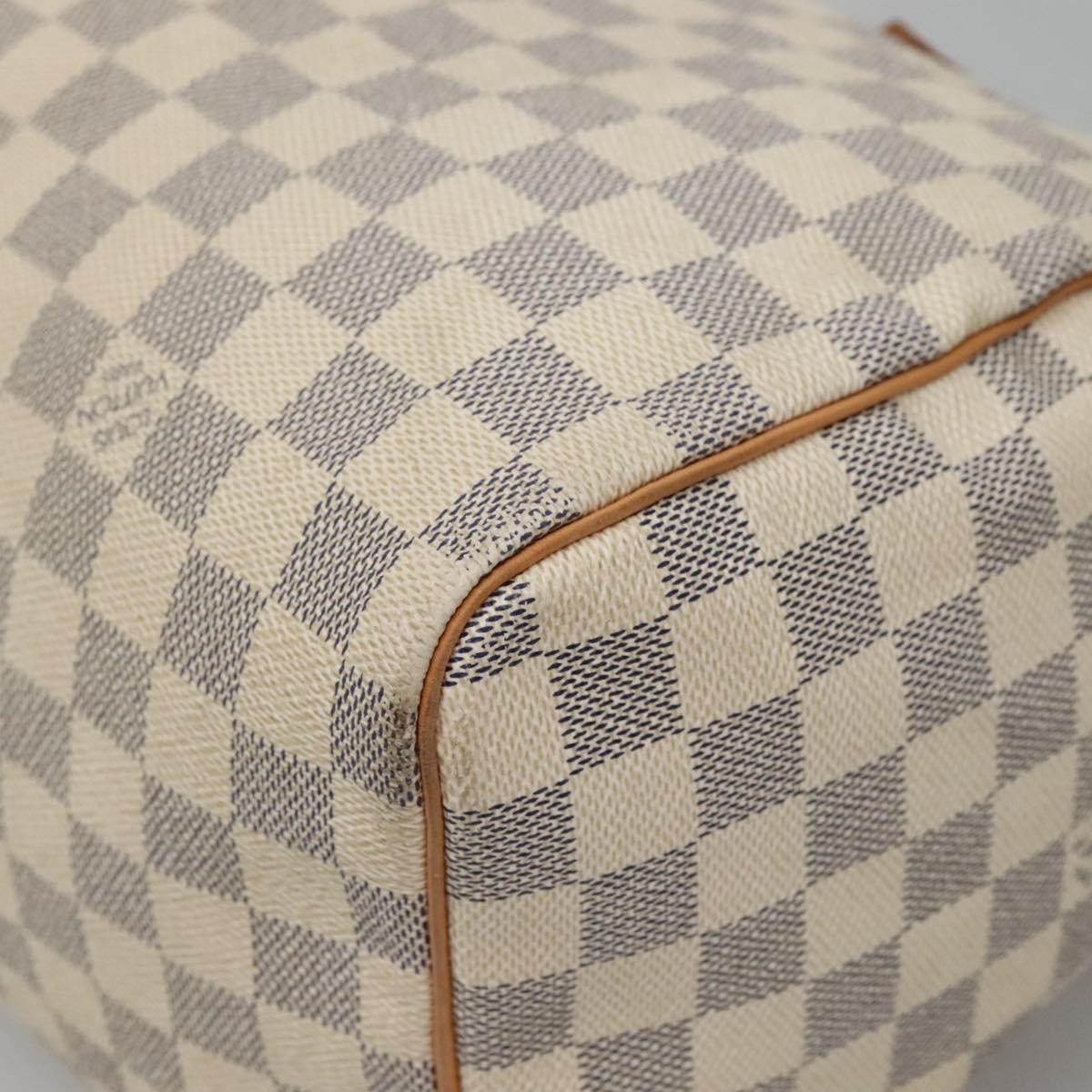LOUIS VUITTON Damier Azur Speedy 30 Hand Bag N41533 LV Auth PP836