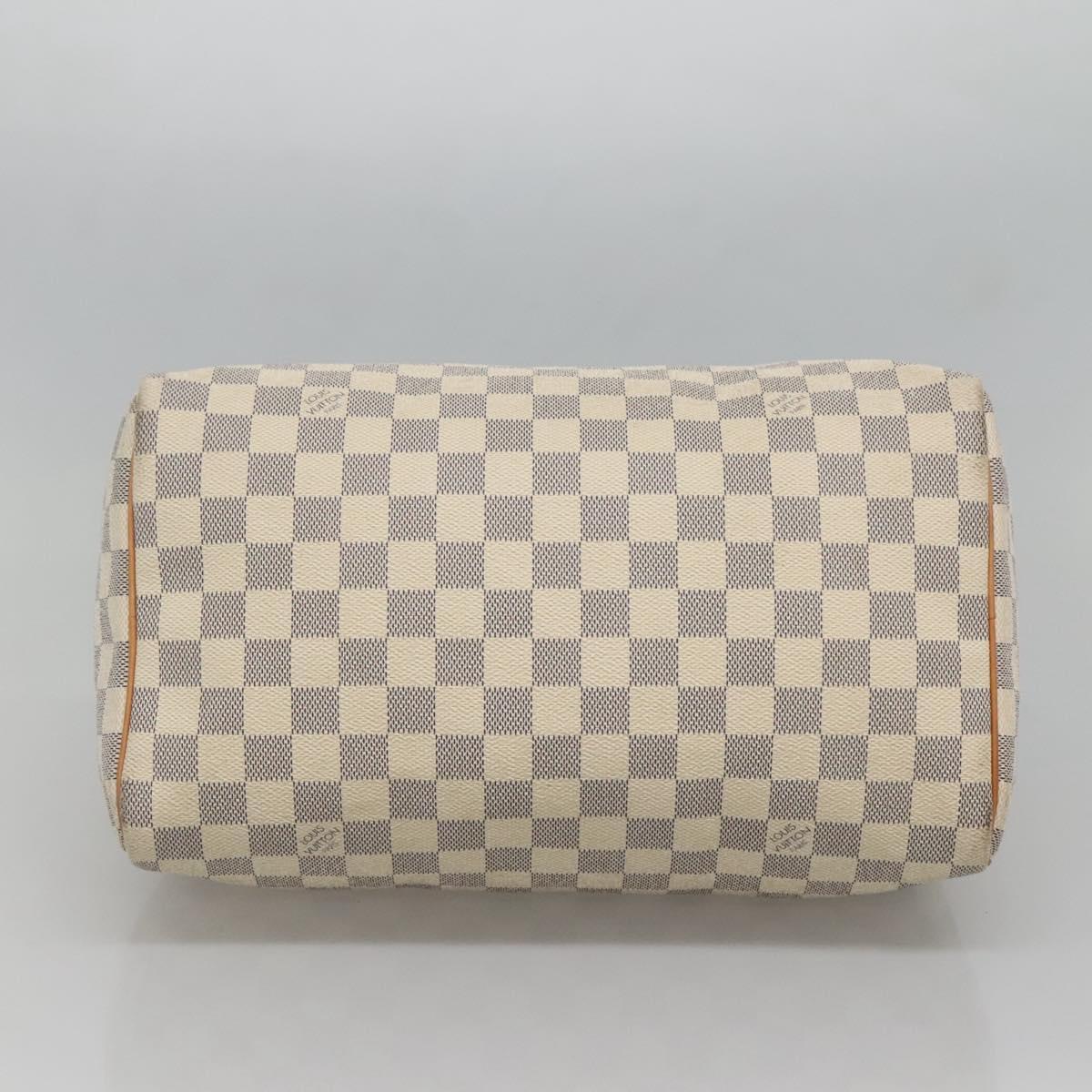 LOUIS VUITTON Damier Azur Speedy 30 Hand Bag N41533 LV Auth PP836