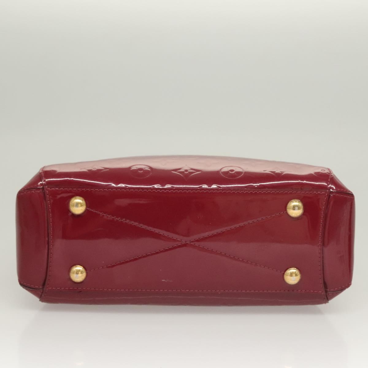 LOUIS VUITTON Vernis Montaigne BB Hand Bag 2way Rose Andian M50172 LV Auth PP837