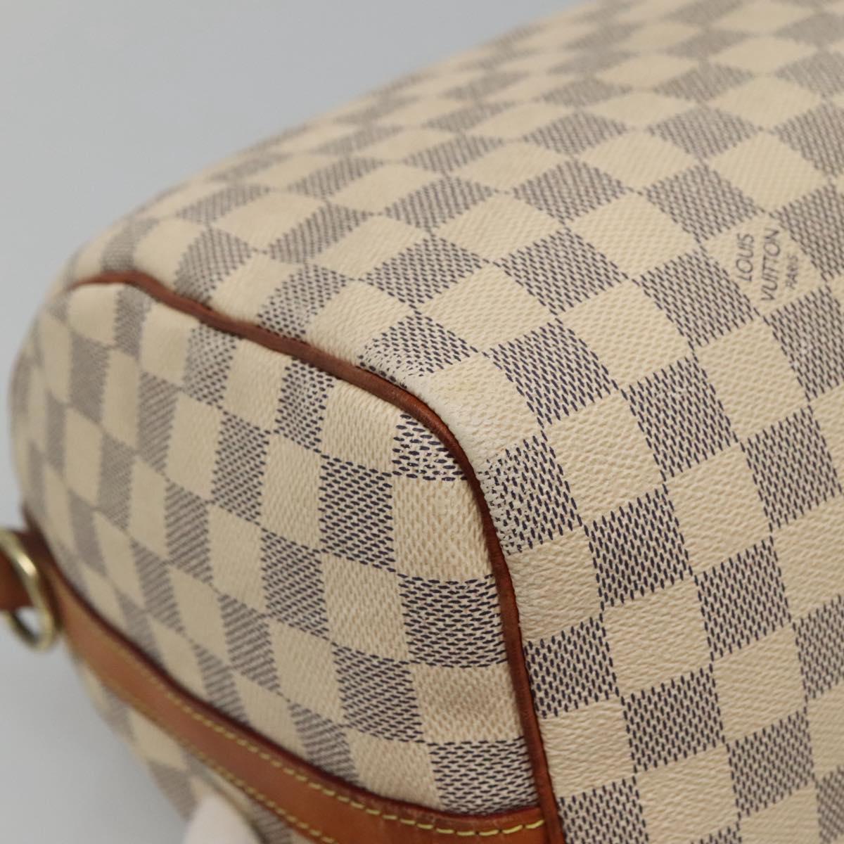 LOUIS VUITTON Damier Azur Speedy Bandouliere 30 Bag 2way N41052 LV Auth PP838