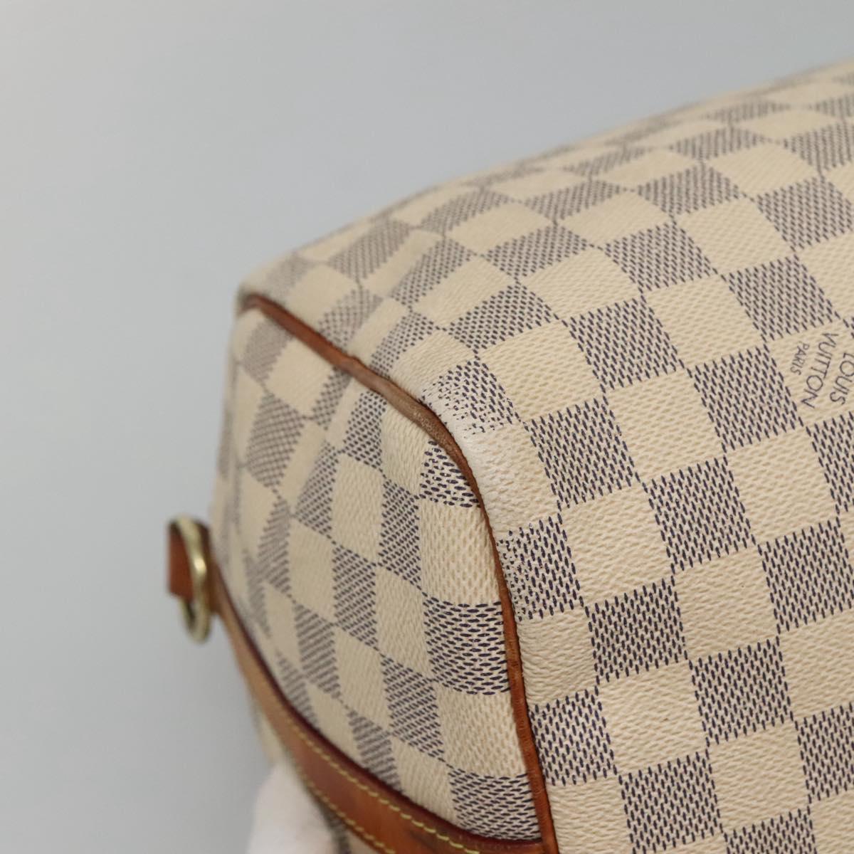LOUIS VUITTON Damier Azur Speedy Bandouliere 30 Bag 2way N41052 LV Auth PP838