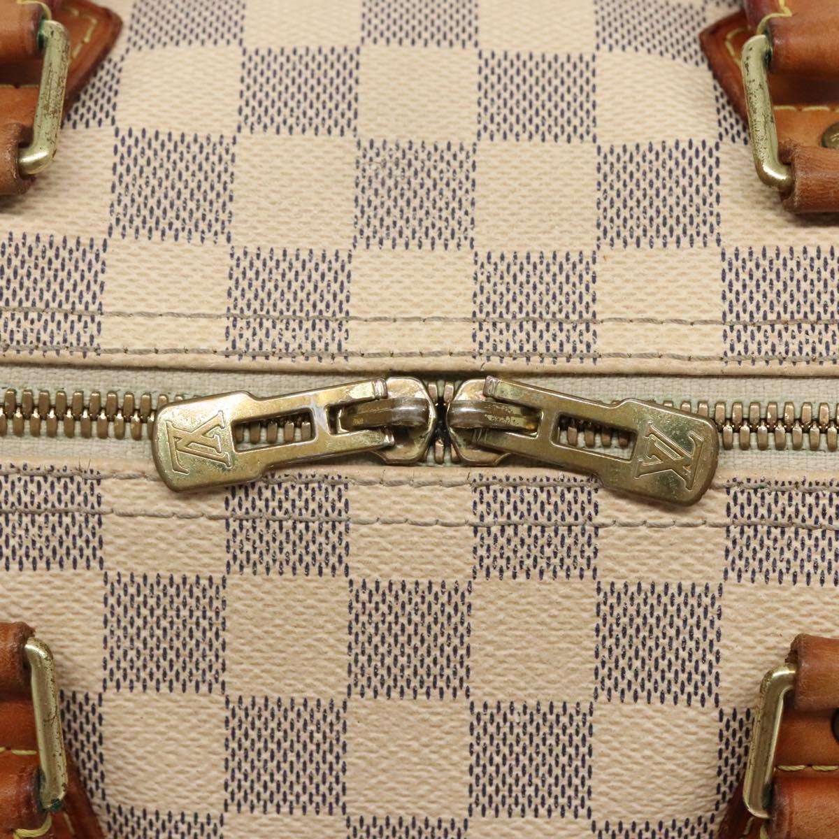 LOUIS VUITTON Damier Azur Speedy Bandouliere 30 Bag 2way N41052 LV Auth PP838
