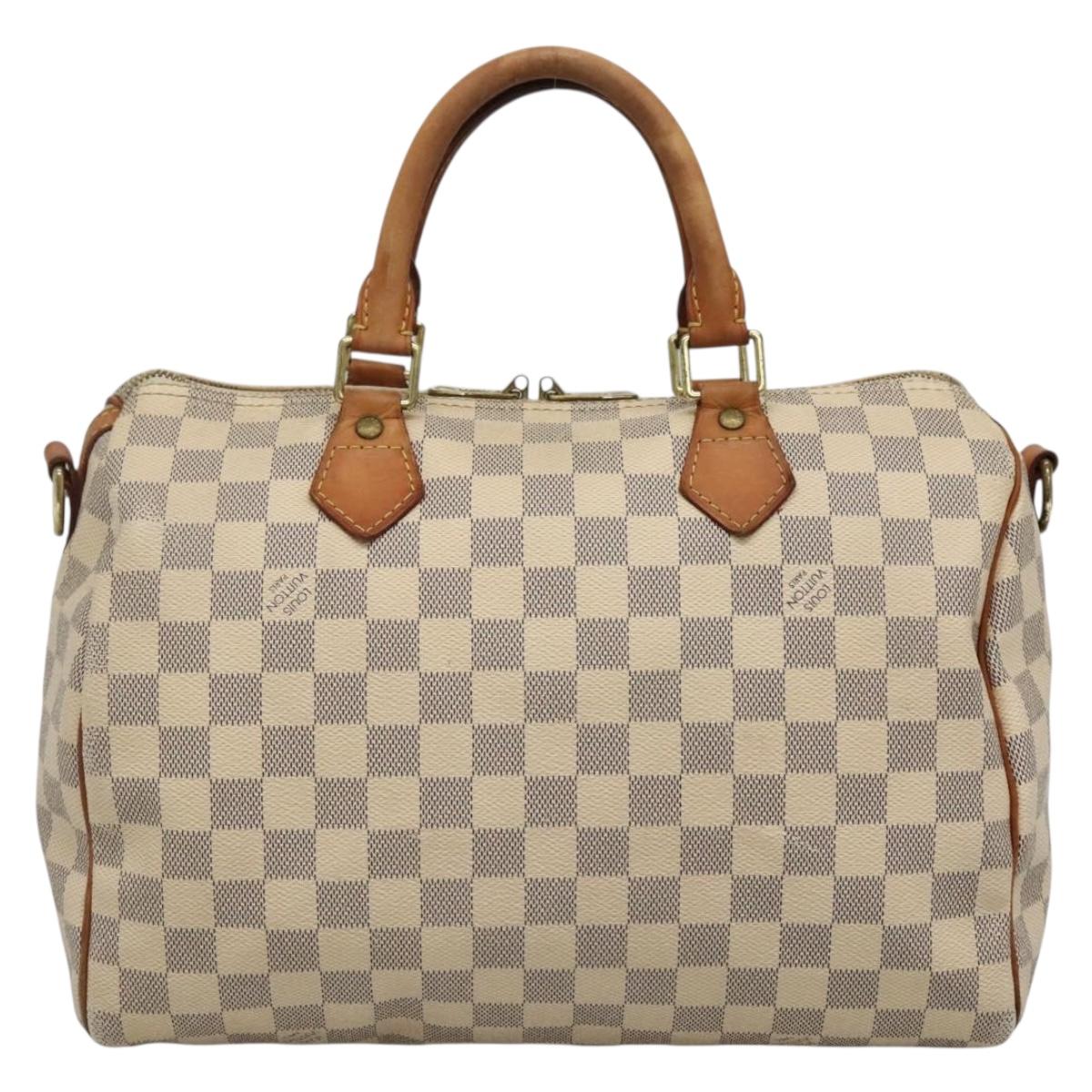 LOUIS VUITTON Damier Azur Speedy Bandouliere 30 Bag 2way N41052 LV Auth PP838