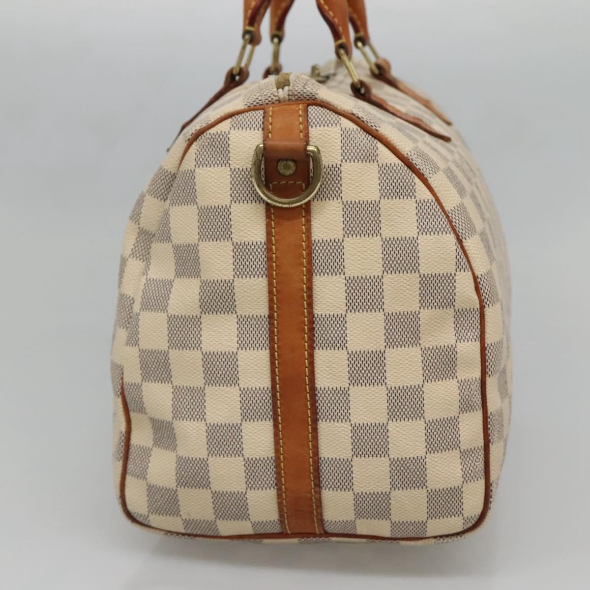 LOUIS VUITTON Damier Azur Speedy Bandouliere 30 Bag 2way N41052 LV Auth PP838