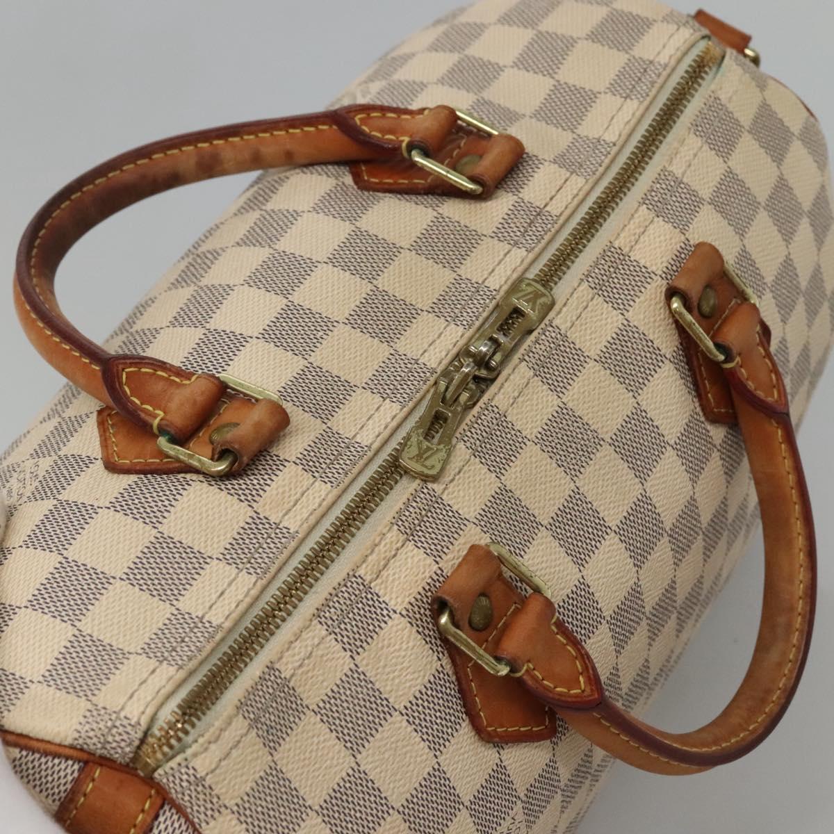 LOUIS VUITTON Damier Azur Speedy Bandouliere 30 Bag 2way N41052 LV Auth PP838