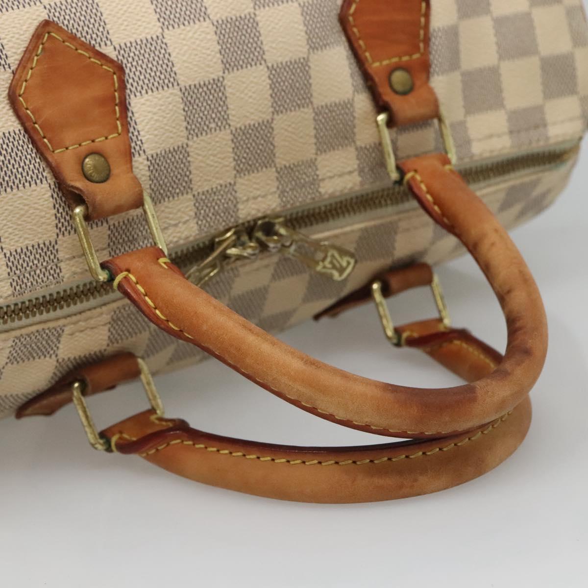 LOUIS VUITTON Damier Azur Speedy Bandouliere 30 Bag 2way N41052 LV Auth PP838