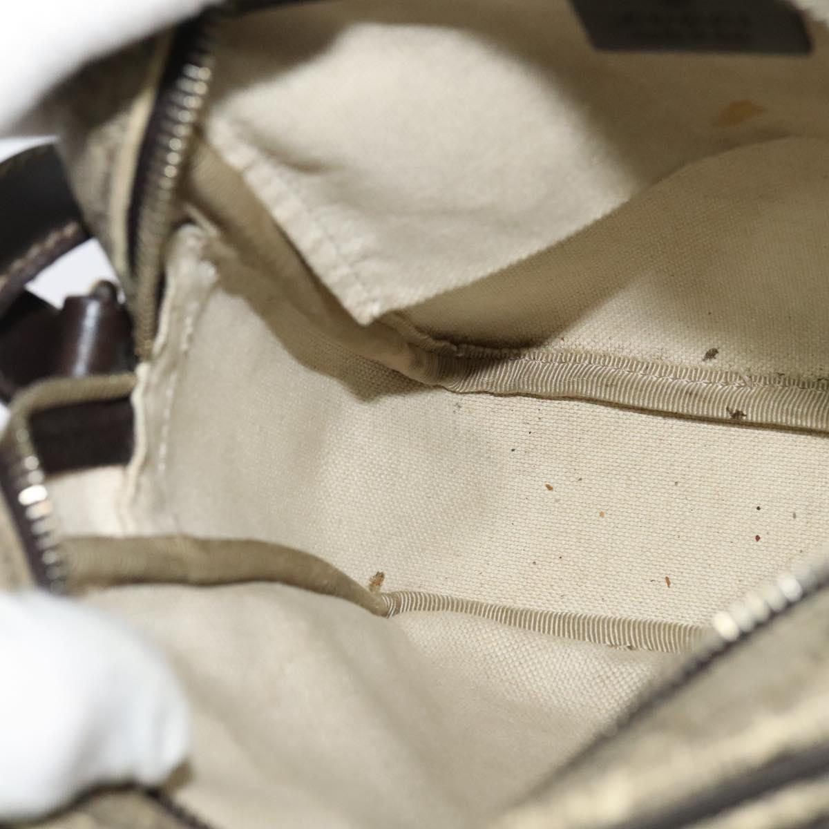 GUCCI GG Supreme Shoulder Bag PVC Beige Gold 233268 Auth PP845