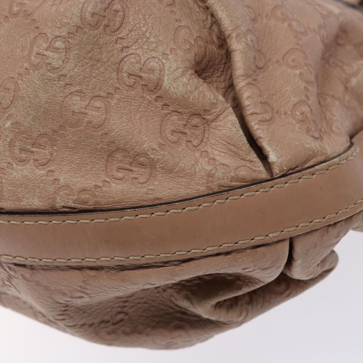 GUCCI GG Canvas Guccissima Tote Bag Leather Beige Gold 269953 Auth PP889