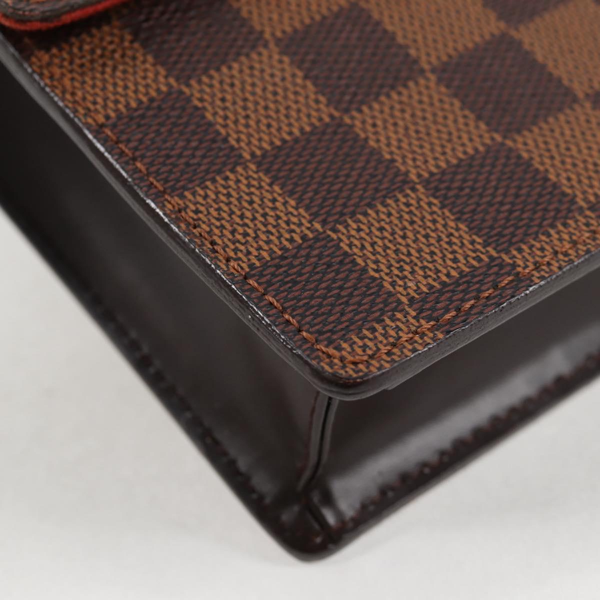 LOUIS VUITTON Damier Ebene Portello Shoulder Bag N45271 LV Auth PP901