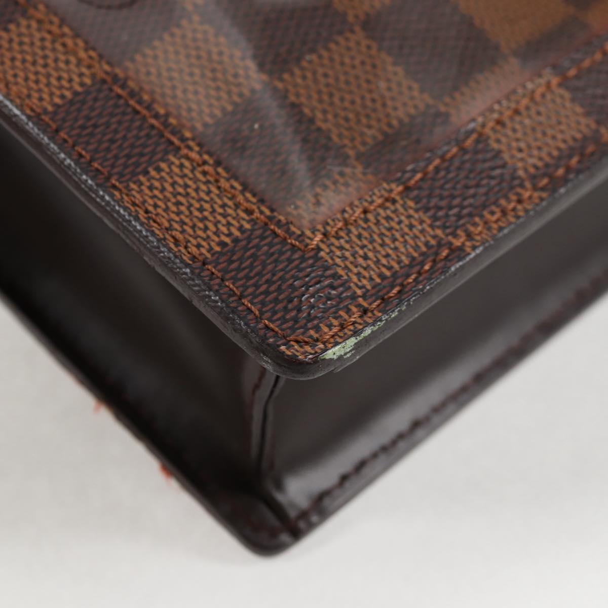 LOUIS VUITTON Damier Ebene Portello Shoulder Bag N45271 LV Auth PP901