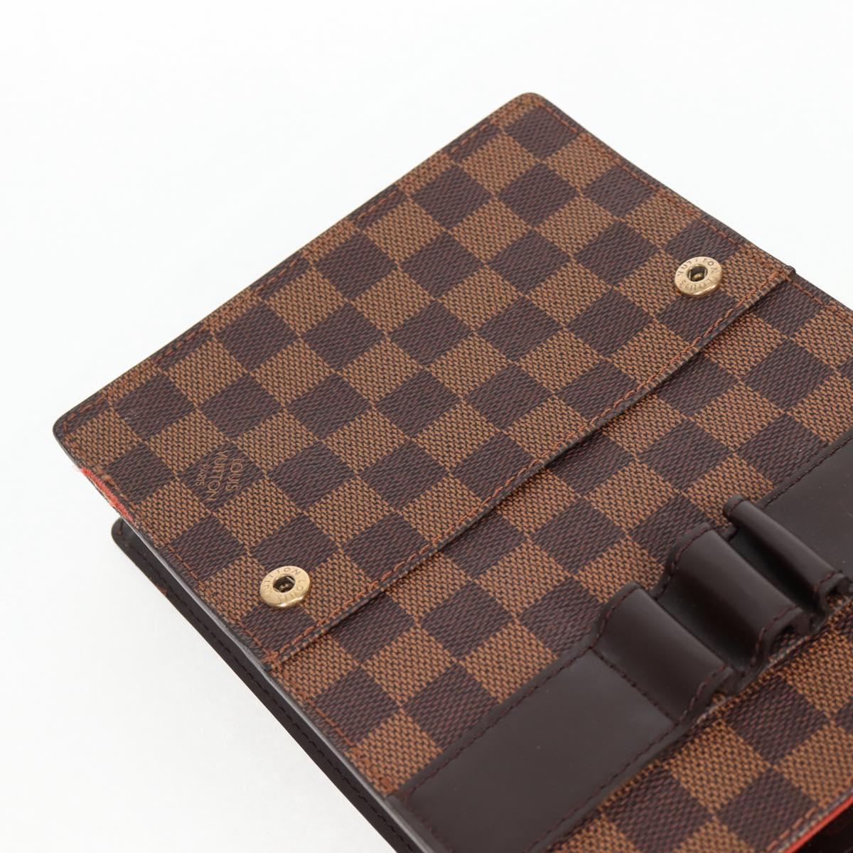 LOUIS VUITTON Damier Ebene Portello Shoulder Bag N45271 LV Auth PP901