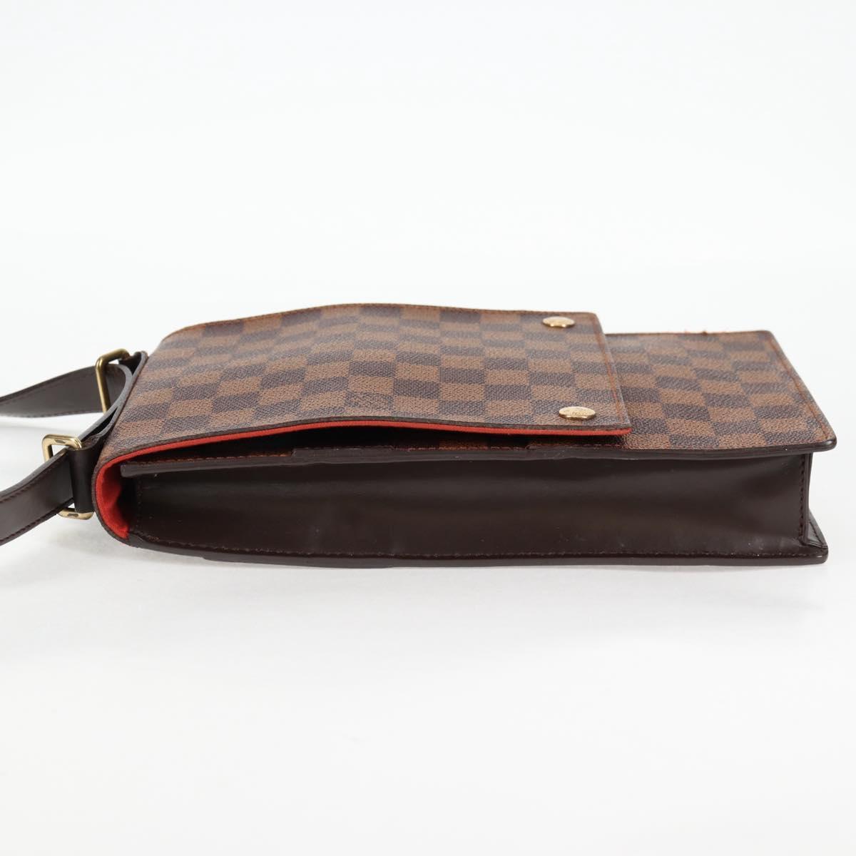 LOUIS VUITTON Damier Ebene Portello Shoulder Bag N45271 LV Auth PP901
