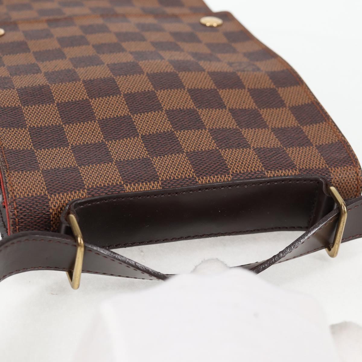 LOUIS VUITTON Damier Ebene Portello Shoulder Bag N45271 LV Auth PP901