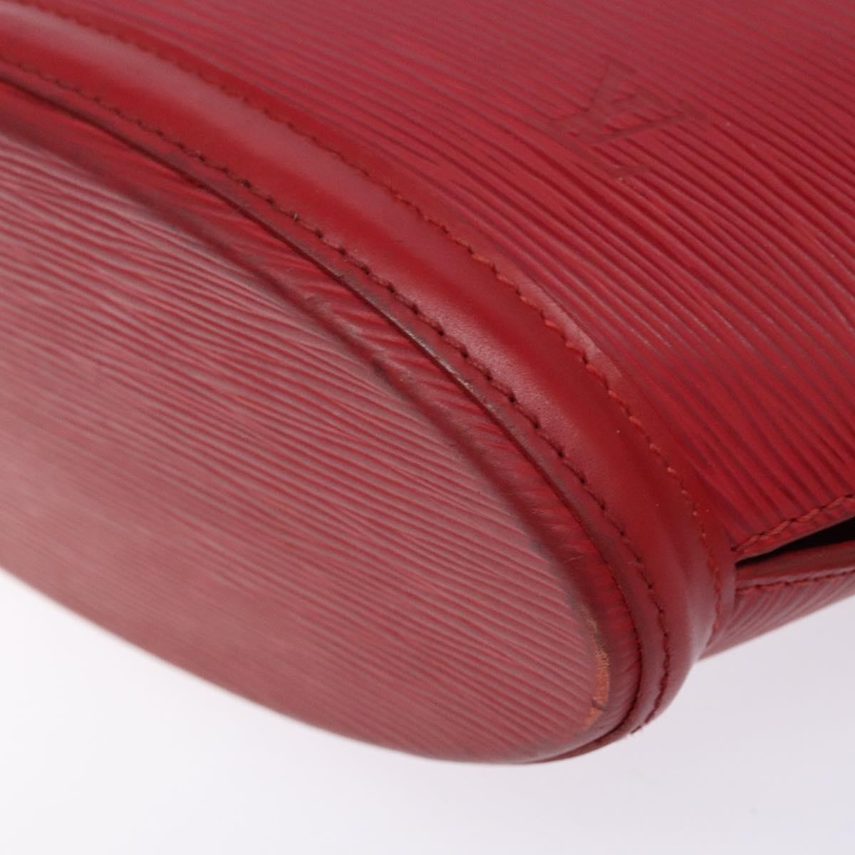 LOUIS VUITTON Epi Saint Jacques Poignees Long Hand Bag Red M52337 Auth PP902