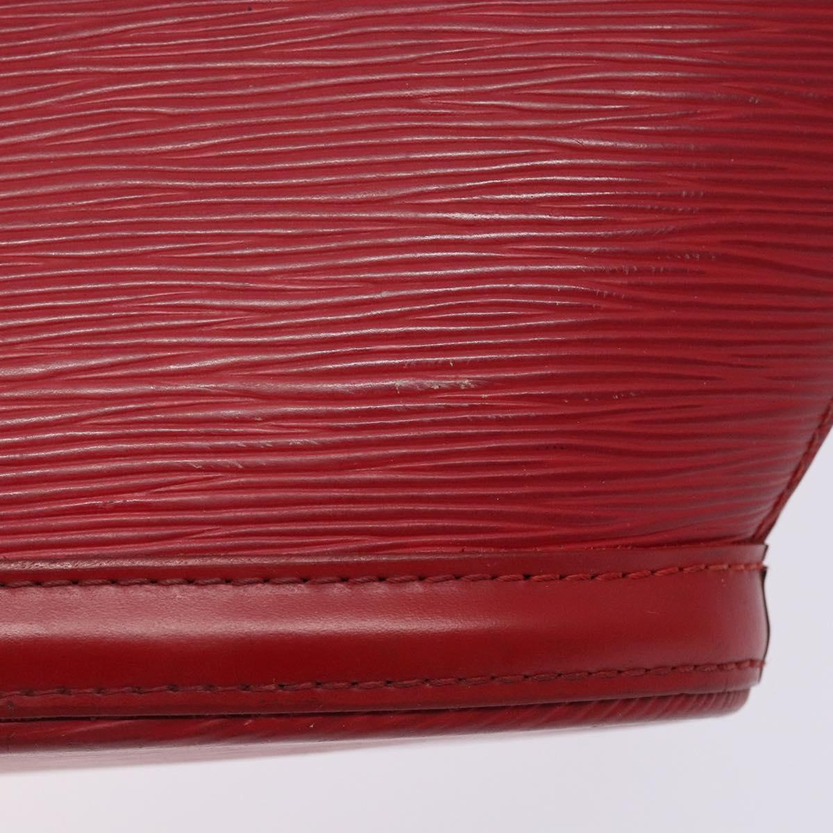 LOUIS VUITTON Epi Saint Jacques Poignees Long Hand Bag Red M52337 Auth PP902