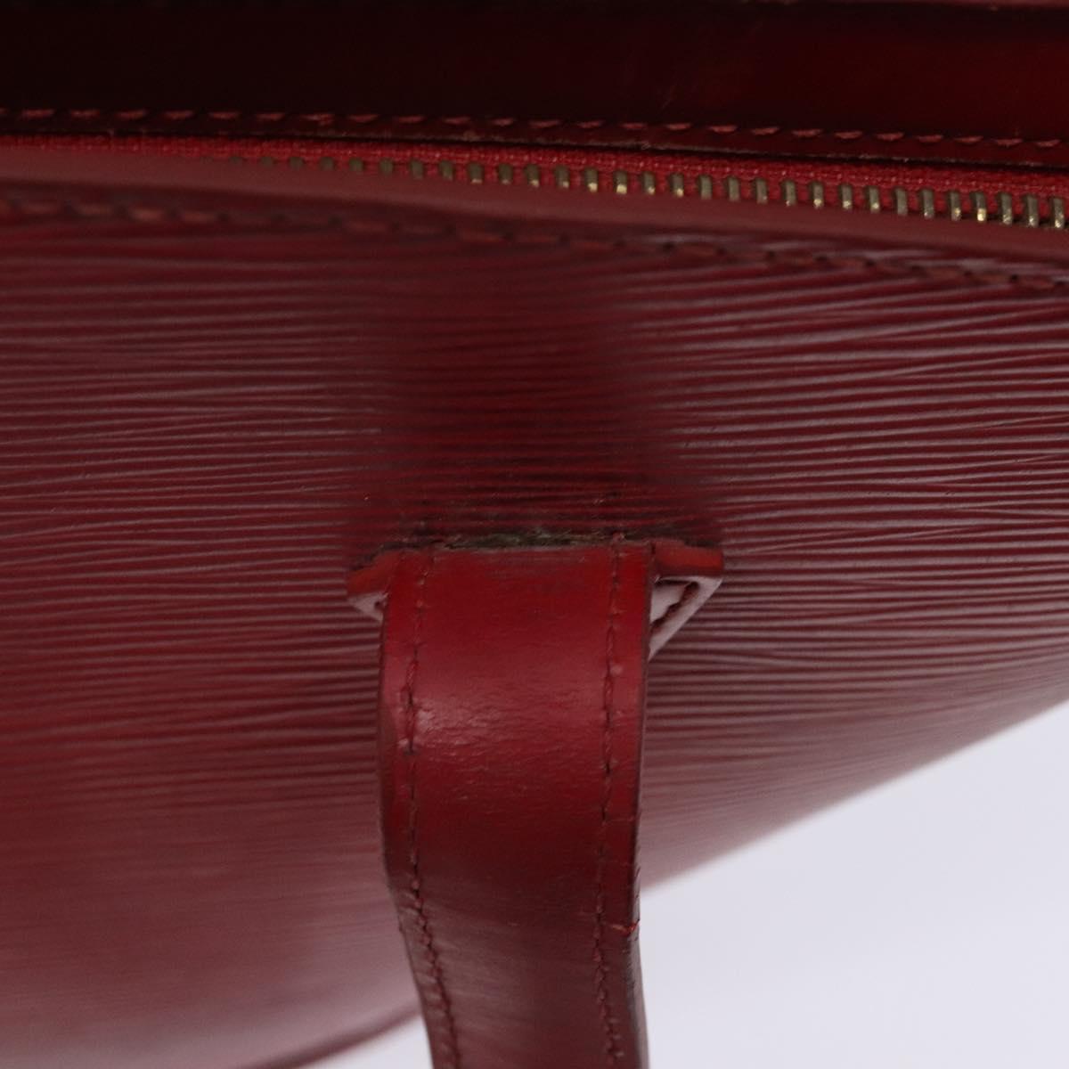LOUIS VUITTON Epi Saint Jacques Poignees Long Hand Bag Red M52337 Auth PP902