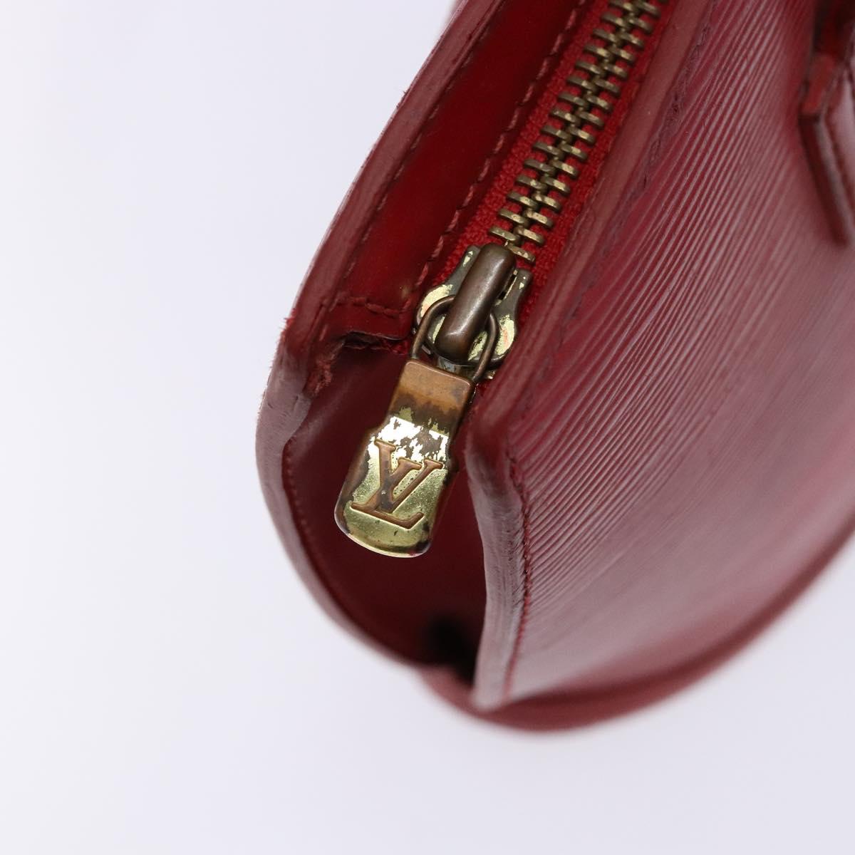 LOUIS VUITTON Epi Saint Jacques Poignees Long Hand Bag Red M52337 Auth PP902
