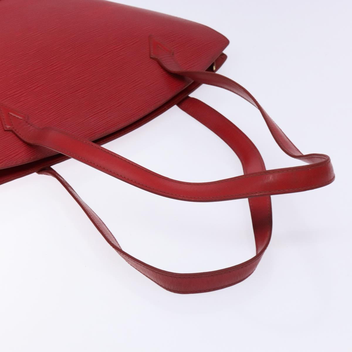LOUIS VUITTON Epi Saint Jacques Poignees Long Hand Bag Red M52337 Auth PP902