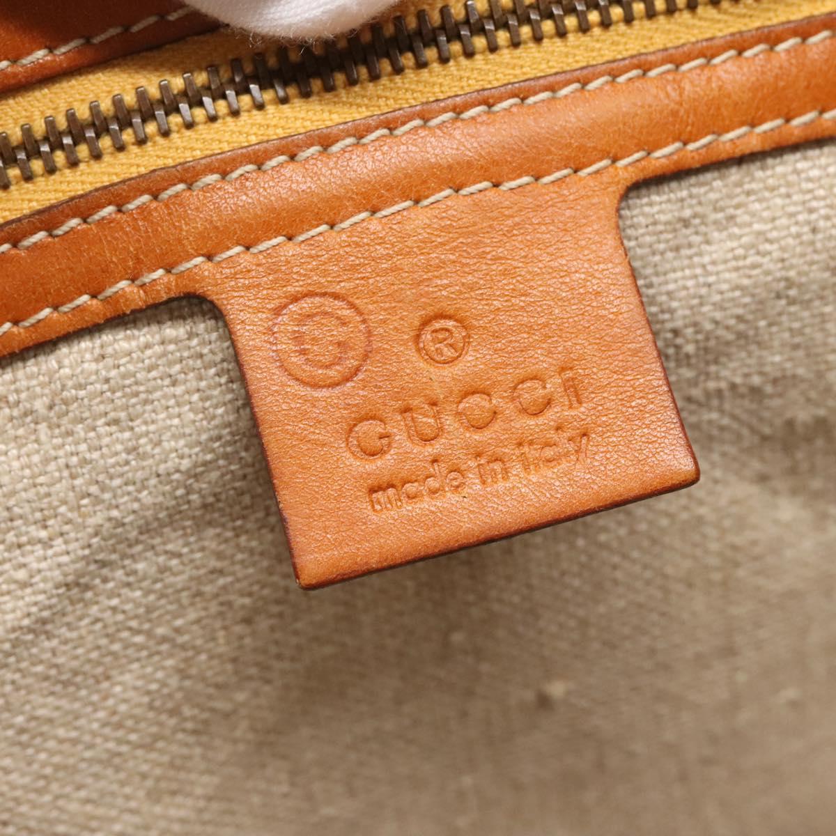 GUCCI GG Canvas Tote Bag Outlet Beige Gold Auth PP909