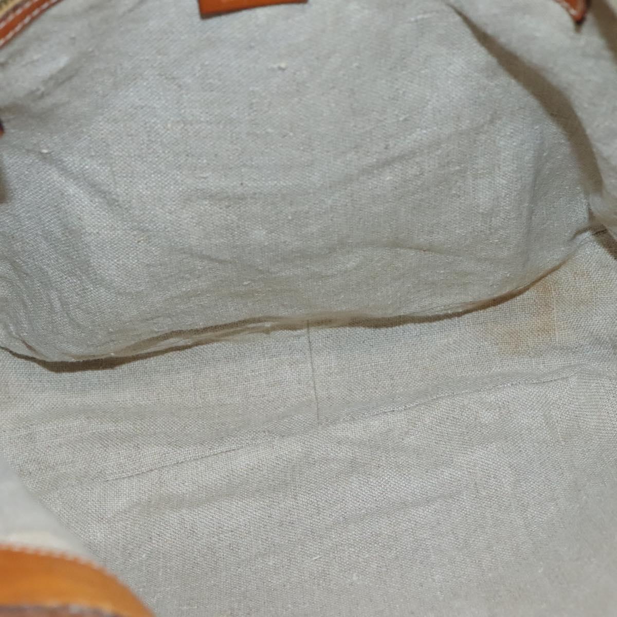 GUCCI GG Canvas Tote Bag Outlet Beige Gold Auth PP909