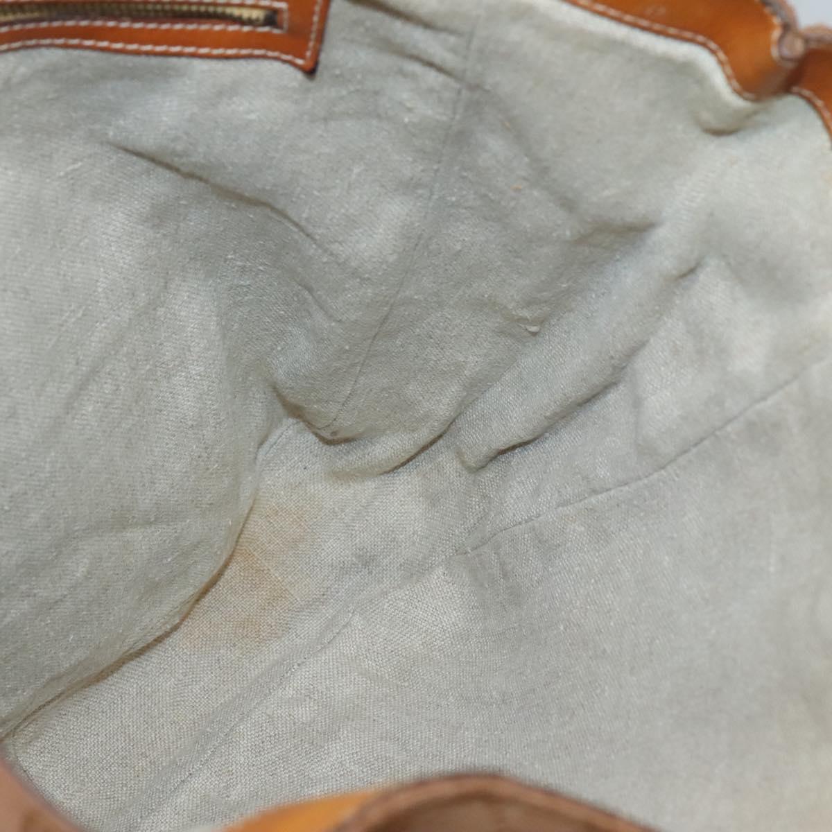 GUCCI GG Canvas Tote Bag Outlet Beige Gold Auth PP909
