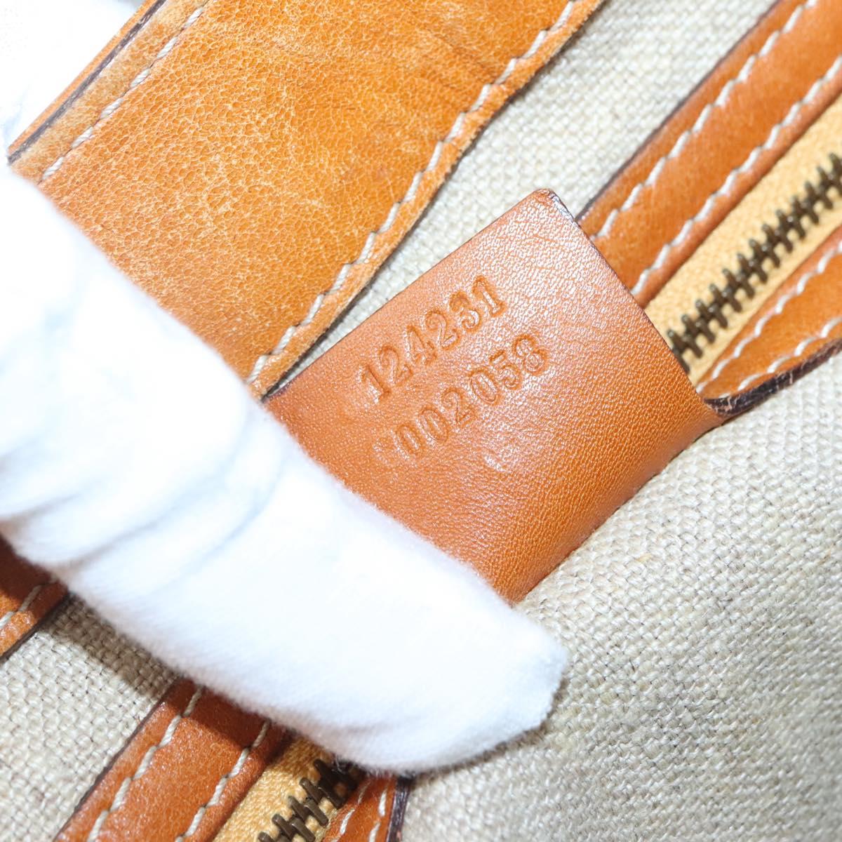 GUCCI GG Canvas Tote Bag Outlet Beige Gold Auth PP909