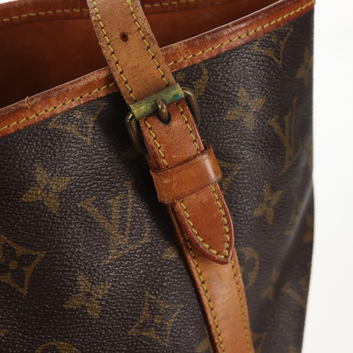 LOUIS VUITTON Monogram Bucket GM Shoulder Bag Vintage M42236 LV Auth pt2981